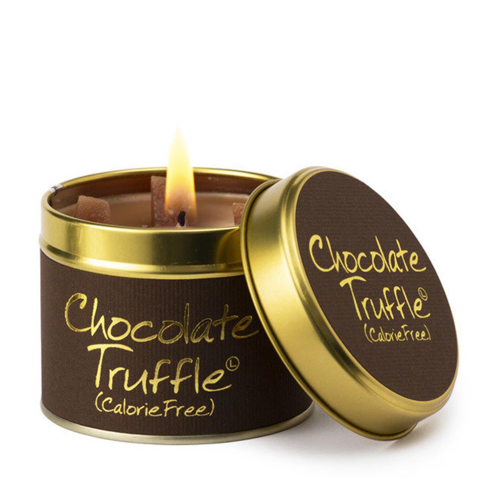 Lily-Flame Chocolate Truffle Tin Candle £9.89